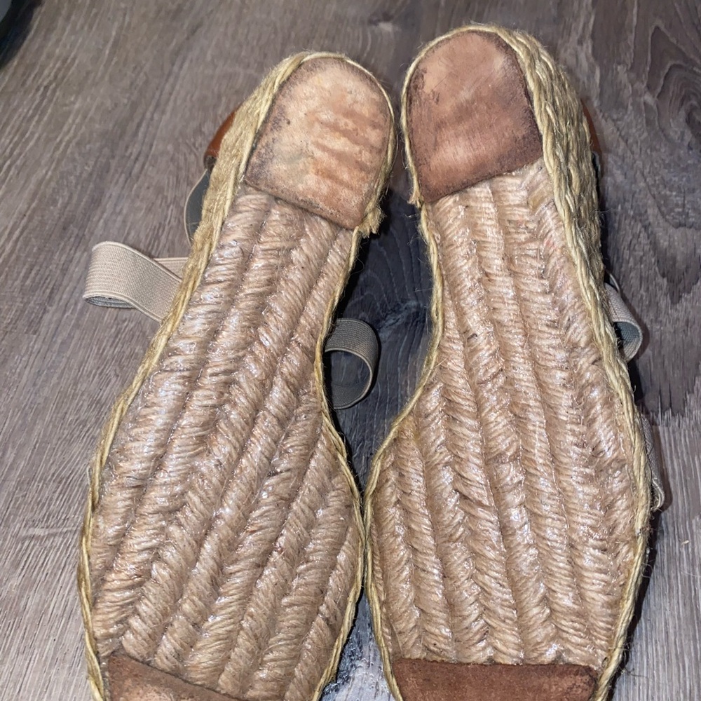 Ralph Lauren Courtney espadrilles wedge sandals size 8.5 - Picture 5 of 7